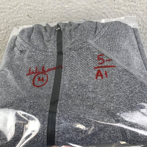 Lululemon Swiftly Tech 1/2 Zip Gray Reflective Sz 4 Long sleeve - Picture 11 of 11